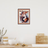 Affiche Art Déco parisienne "Showgirl" 16 x 20 (Cuisine)