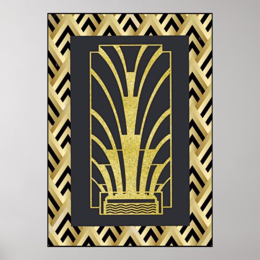 Affiche Art Déco très chic. (Devant)