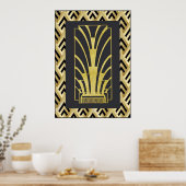 Affiche Art Déco très chic. (Cuisine)