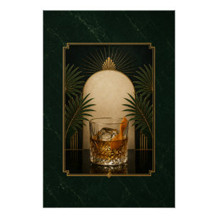 Affiche Art Déco vintage Speakeasy imprimable