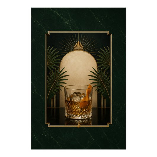 Affiche Art Déco vintage | Speakeasy imprimable (Devant)