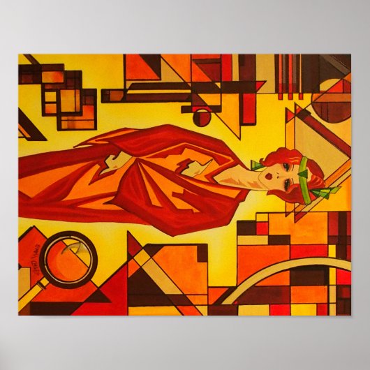 Affiche Art déco Vogue élégante des années 1930 (Devant)