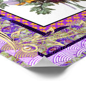 Affiche Art Fleurs Vintage (Coin)