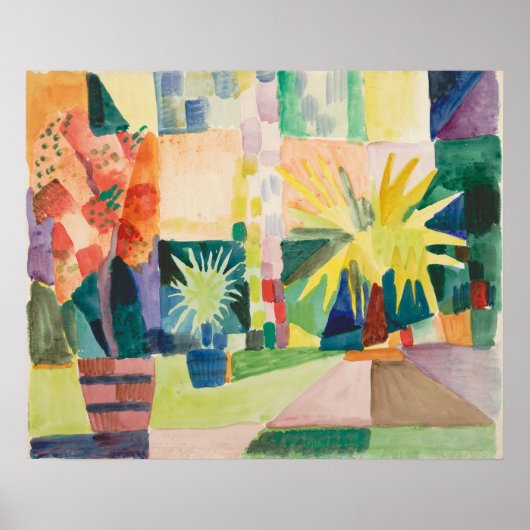 Affiche Art "Garden On Lake Thun" (Devant)