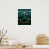 Affiche Art Nouveau Cthulhu (Cuisine)