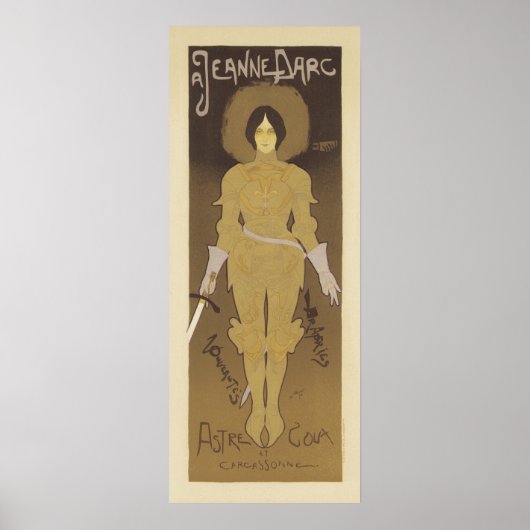 Affiche Art Nouveau Jeanne d'Arc (Devant)