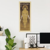 Affiche Art Nouveau Jeanne d'Arc (Bureau à domicile)