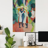Affiche Art "Trois filles" (Bureau à domicile)
