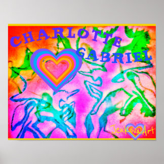 AFFICHE ART UNICORN AVEC NOMS