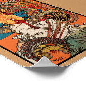 Affiche Art Vintage Alfons Mucha Monaco Monte Carl (Coin)