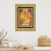 Affiche Art Vintage Plakat Mucha (Cuisine)