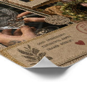 Affiche artisanale de bière et chocolat belges (Coin)