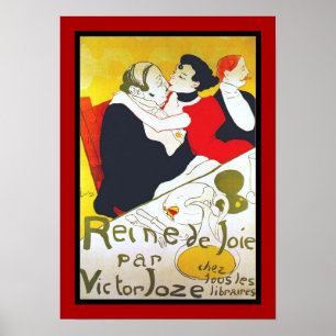 Affiche Artistes Célèbres Lautrec reine de joie 18