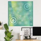 Affiche artistique abstraite (Bureau à domicile)