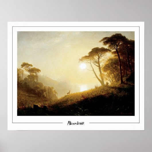Affiche artistique Albert Bierstadt Zedign #224 (Devant)