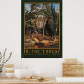 Affiche artistique "Dans la forêt" (Cuisine)