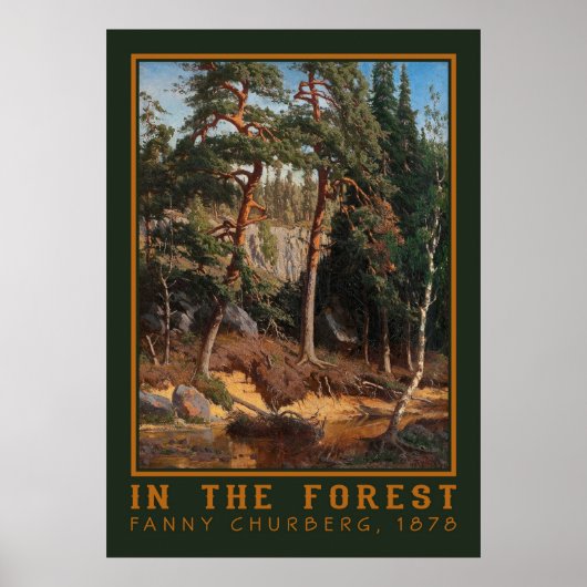 Affiche artistique "Dans la forêt" (Devant)