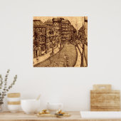 Affiche artistique de la ville d'Odessa (Cuisine)