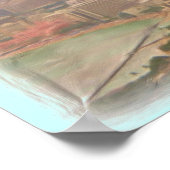 Affiche artistique de Waikiki Beach Oahu (Coin)