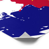 Affiche artistique du drapeau du Colorado (Coin)