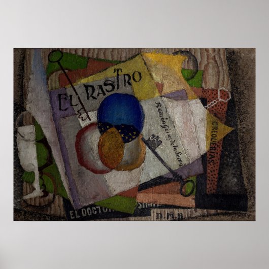 Affiche artistique "El Rastro" de Rivera (Devant)