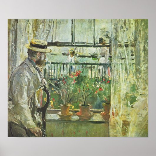 Affiche artistique "Eugene Manet" de Monisot (Devant)