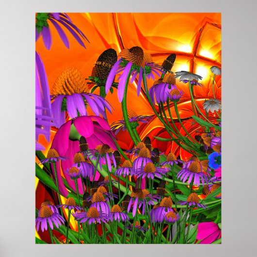 Affiche artistique Fleurs de soleil (Devant)