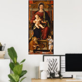 Affiche artistique "La Vierge et l'Enfant" 2 (Bureau à domicile)