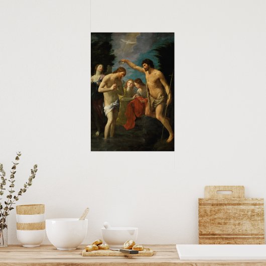 Affiche artistique "Le Baptême du Christ" (Cuisine)