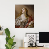 Affiche artistique "Le Magdalene pénitent" (Bureau à domicile)