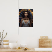 Affiche astrologique féminine de la Libra (Cuisine)