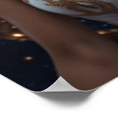 Affiche astrologique féminine de la Libra (Coin)