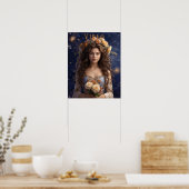 Affiche astrologique féminine de Virgo (Cuisine)