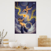Affiche Astronautes et Poussière d'Étoiles (Cuisine)
