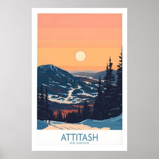 Affiche Attitash New Hampshire 1 (Devant)