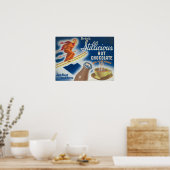 Affiche au chocolat chaud (Cuisine)