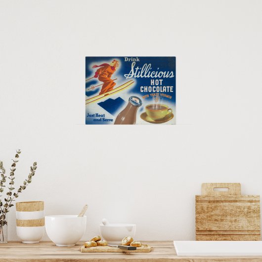 Affiche au chocolat chaud (Cuisine)