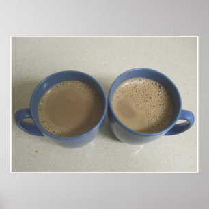 Affiche au chocolat chaud