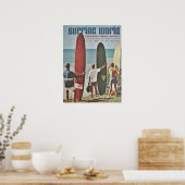 Affiche australienne de surf | SURF | Surfer | Pla (Cuisine)