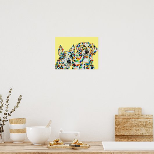 Affiche australienne Shepherd et Plott Hound (Cuisine)