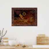 Affiche australienne sur la chaleur du désert (Cuisine)