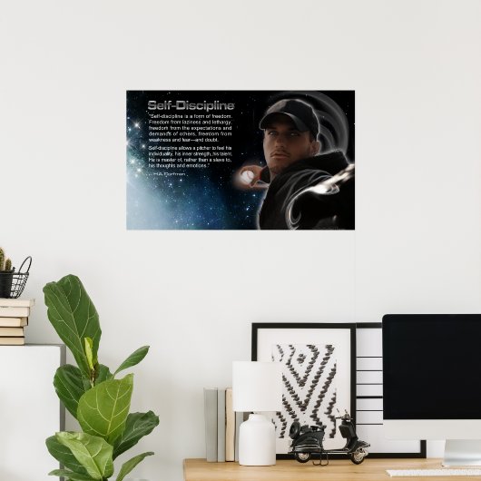 Affiche autodiscipline (Bureau à domicile)