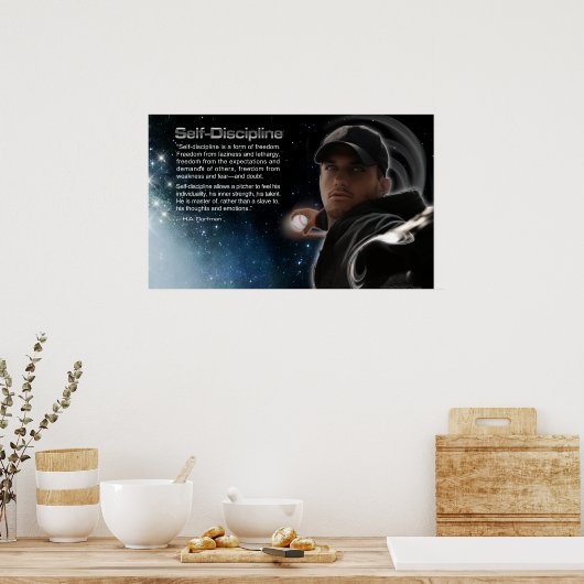 Affiche autodiscipline (Cuisine)