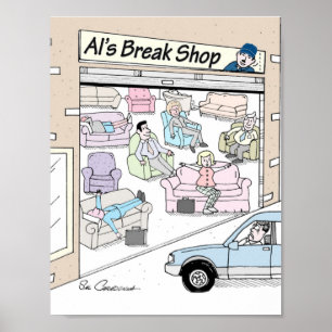 Affiche avec la bande dessinée de mécanicien PAR