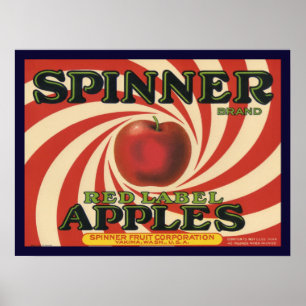 Affiche avec la copie vintage d'étiquette de