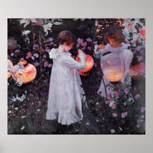 Affiche avec la peinture de John Singer Sargent