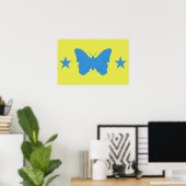 Affiche avec le drapeau de Bady Bassitt, Brésil (Bureau à domicile)