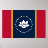 Affiche avec le drapeau de l'État du Mississippi, (Devant)