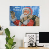 Affiche avec le Père Noël (Bureau à domicile)