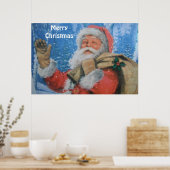 Affiche avec le Père Noël (Cuisine)